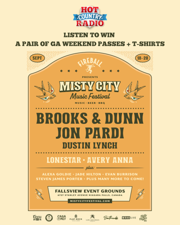Listen to Win GA Weekend Passes + T-Shirts to Misty City Music Festival